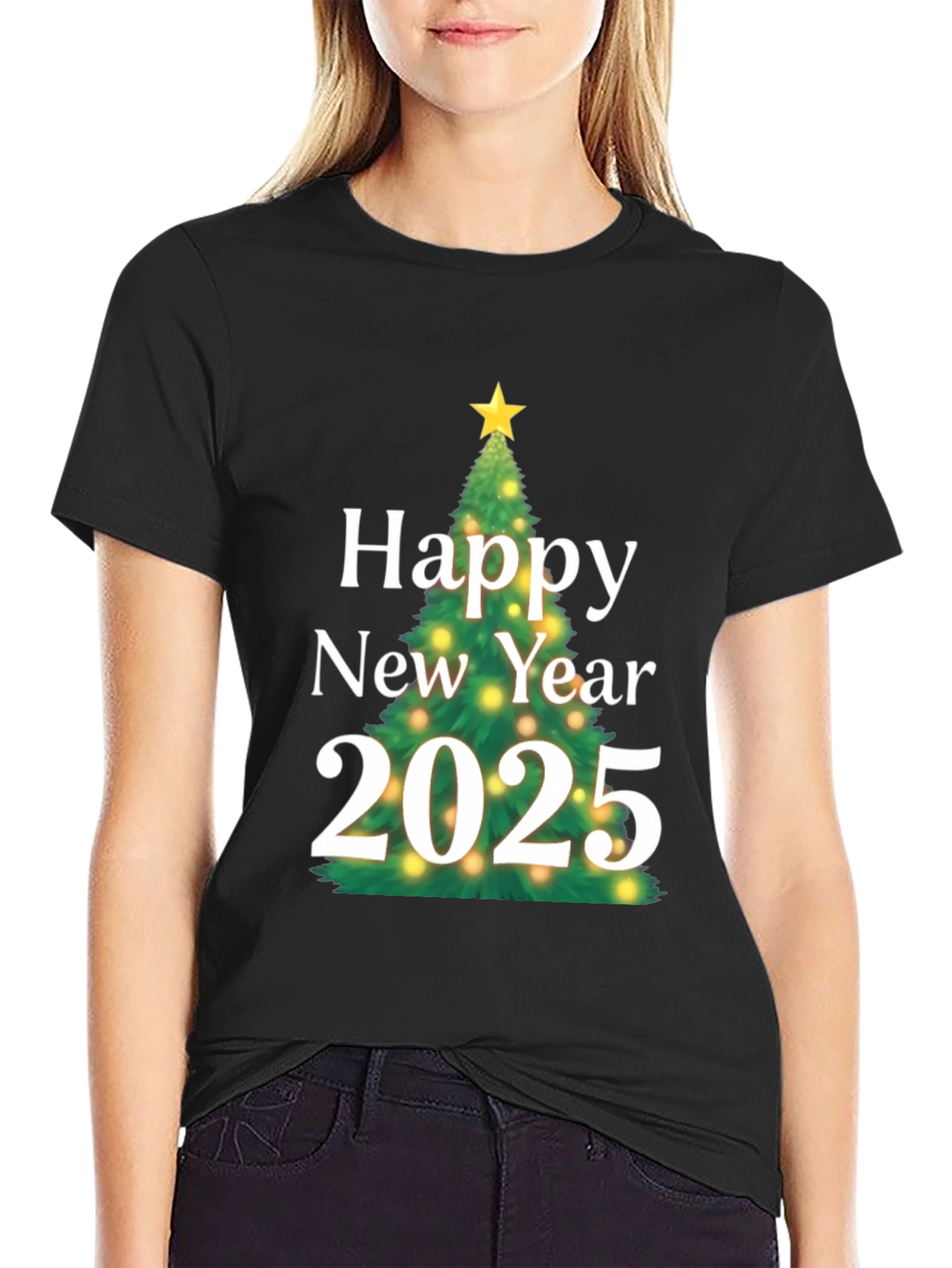 Happy New Year 2025 T-Shirt - Festive Holiday Tee