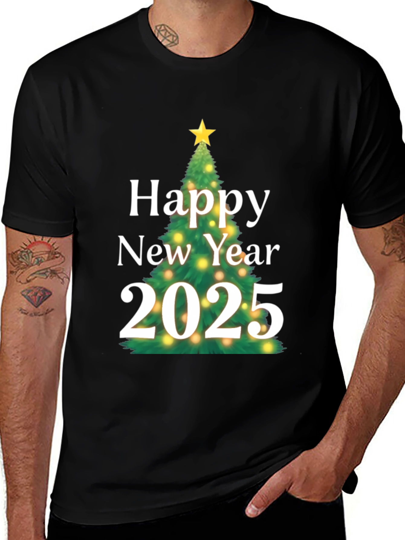 Happy New Year 2025 T-Shirt - Festive Holiday Tee