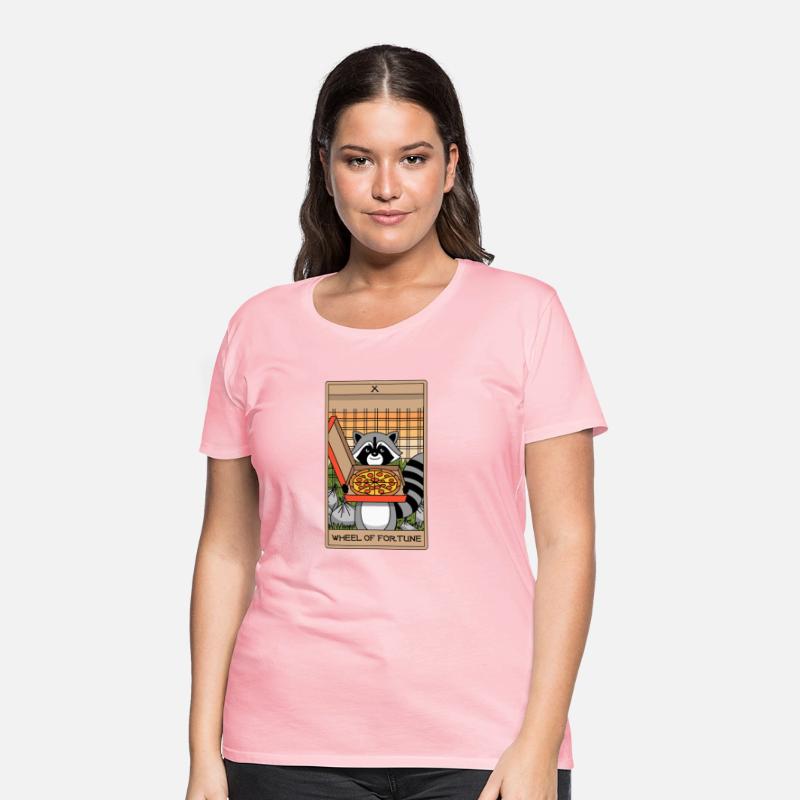 Wheel of Fortune Raccoons Tarot Card