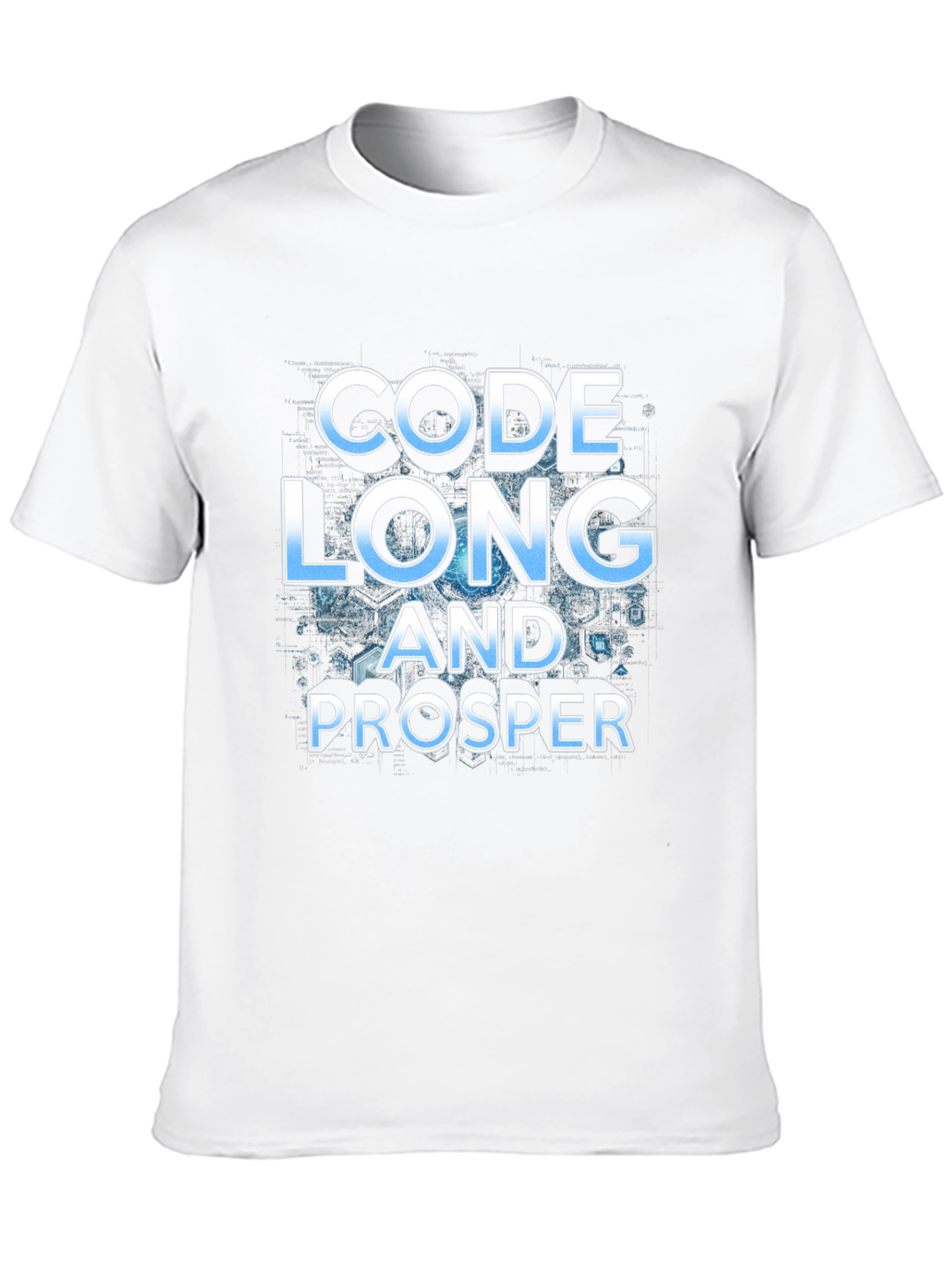 Code Long And Prosper Geeky Black T-Shirt