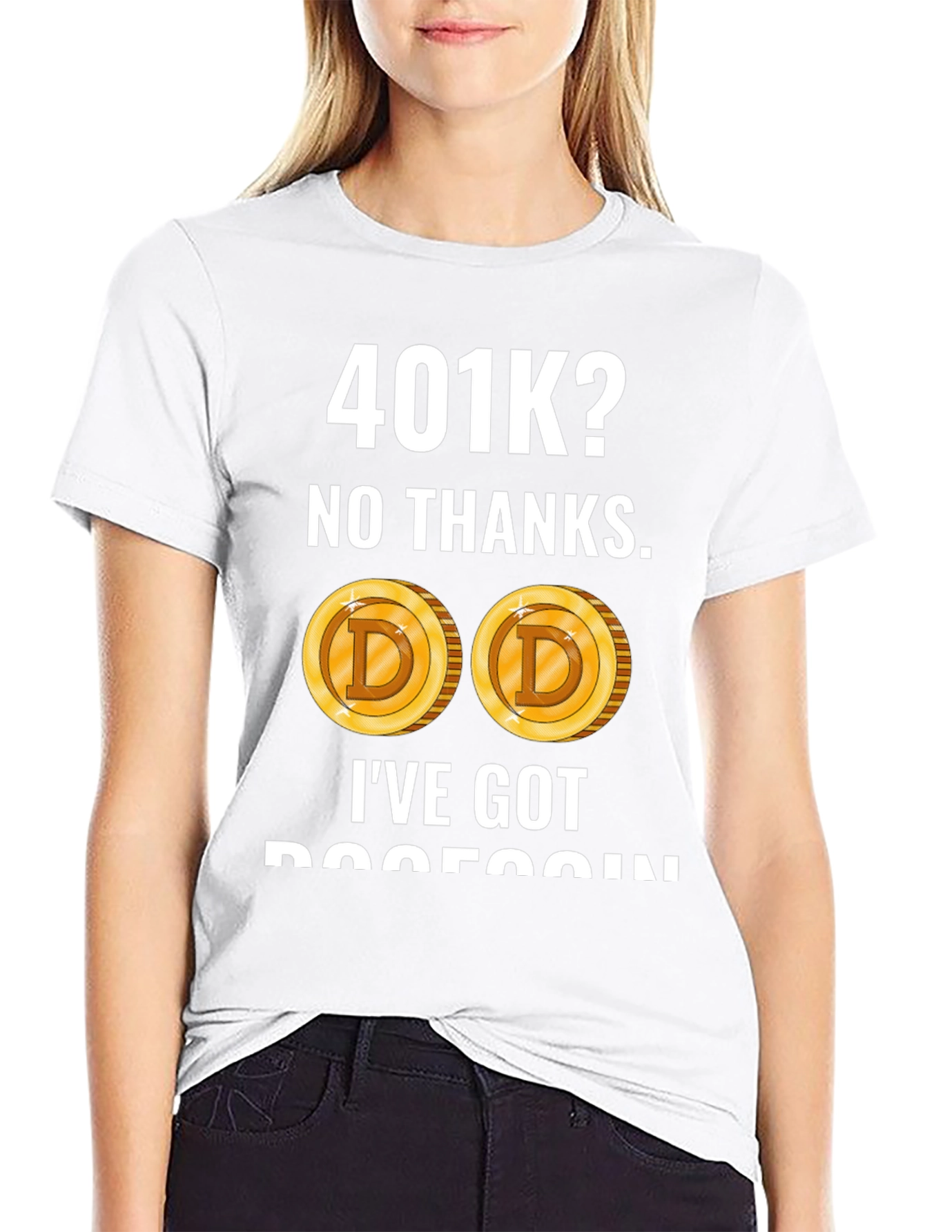 401K? No Thanks! Dogecoin Crypto T-Shirt
