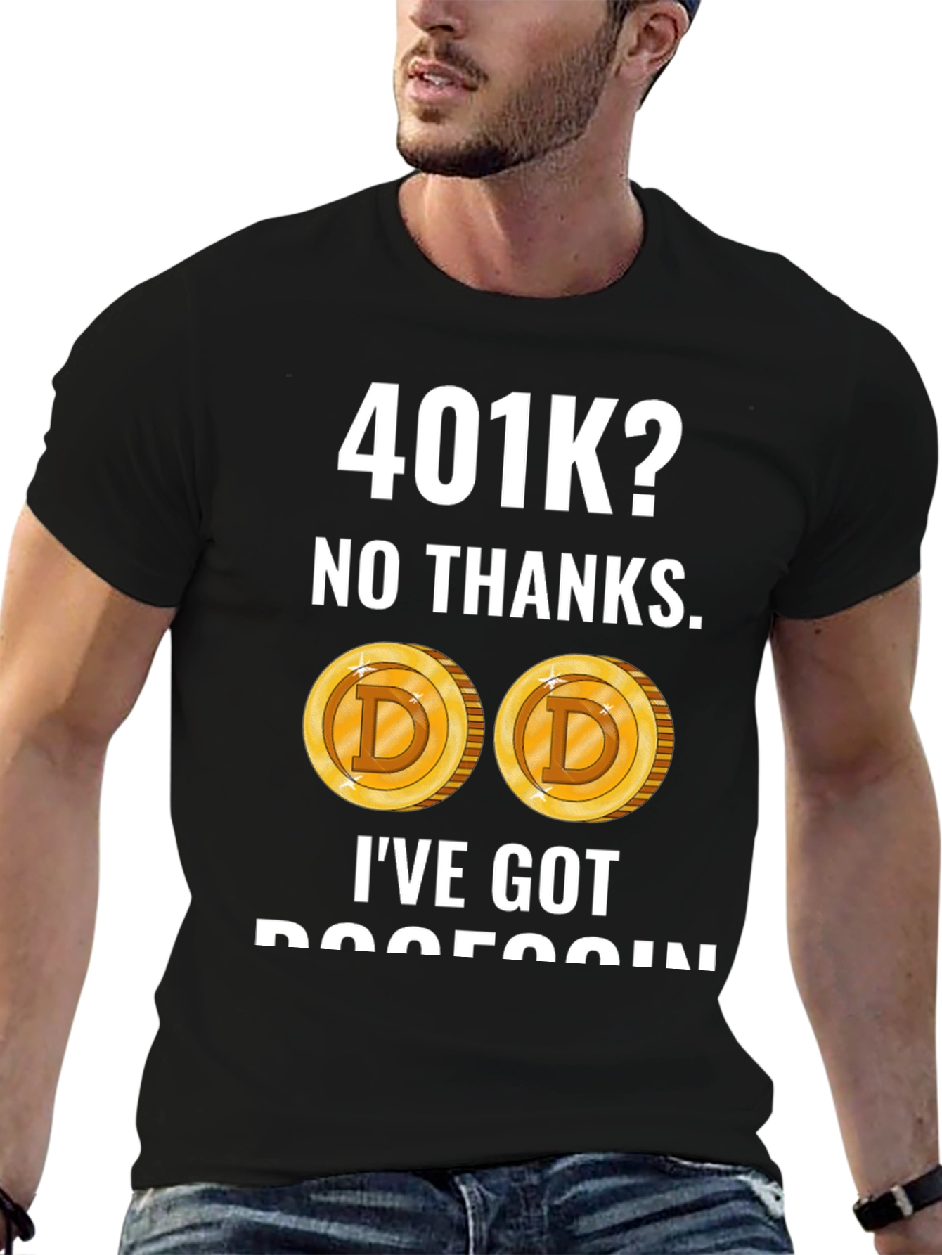 401K? No Thanks! Dogecoin Crypto T-Shirt