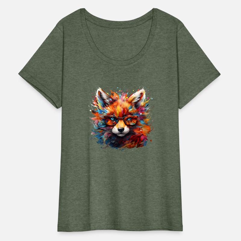 Wild Free Abstract Pop Fox