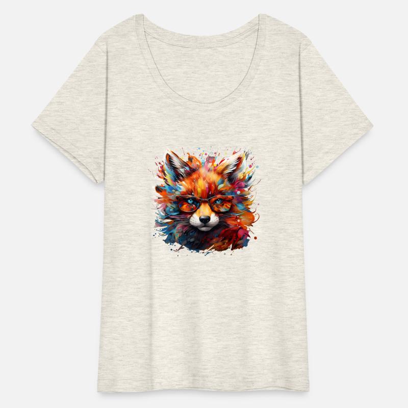 Wild Free Abstract Pop Fox