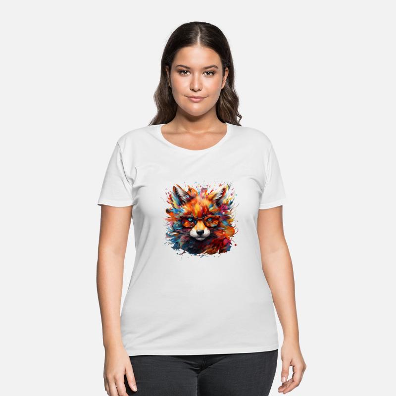 Wild Free Abstract Pop Fox