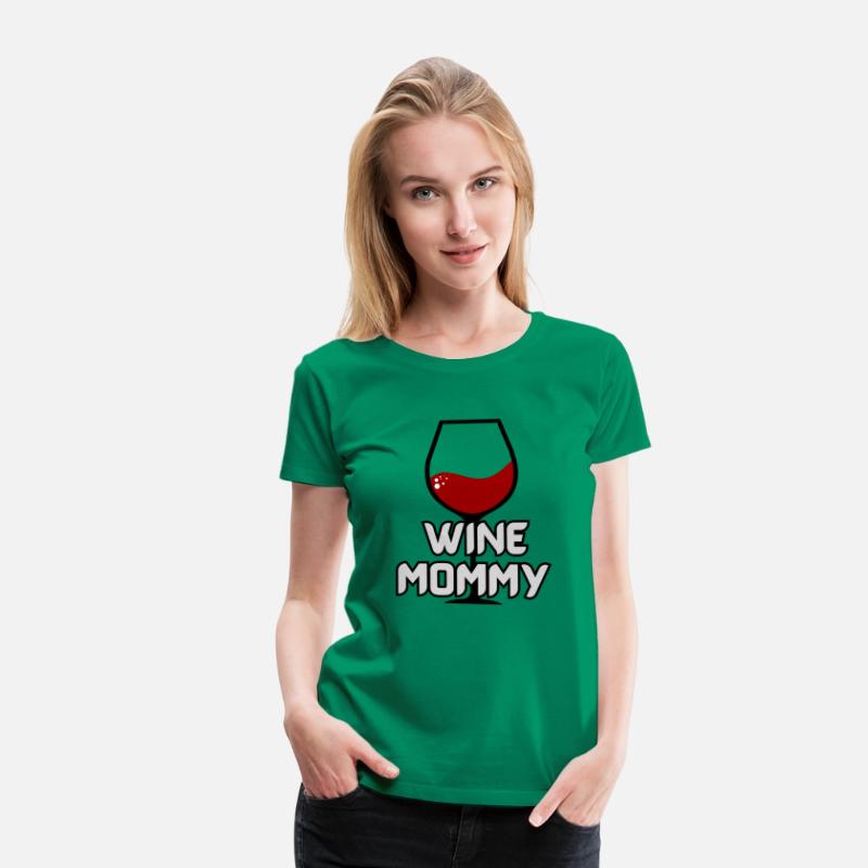 Wine Mommy With Glass