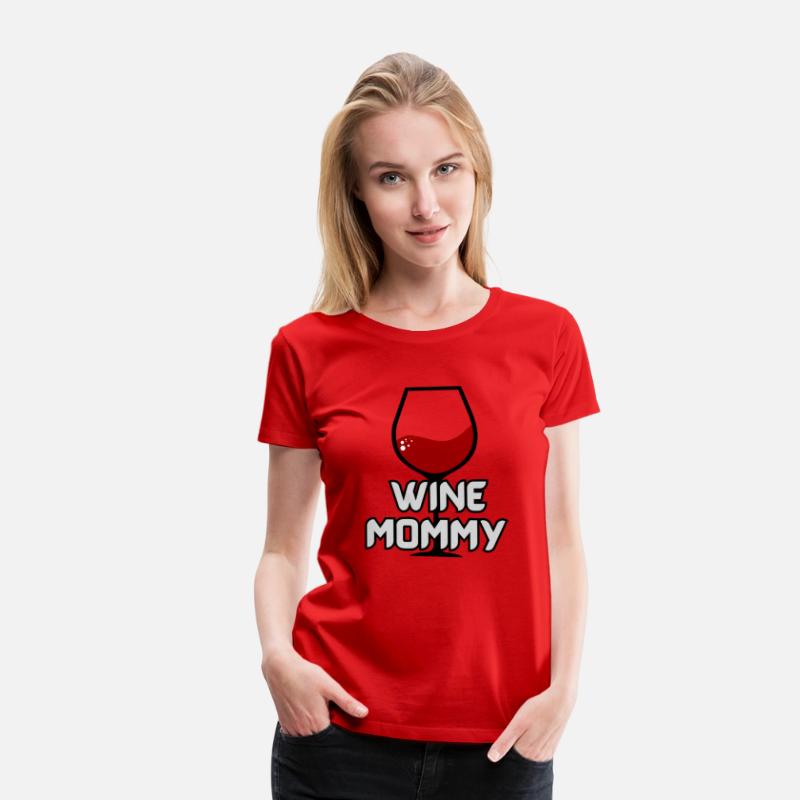 Wine Mommy With Glass