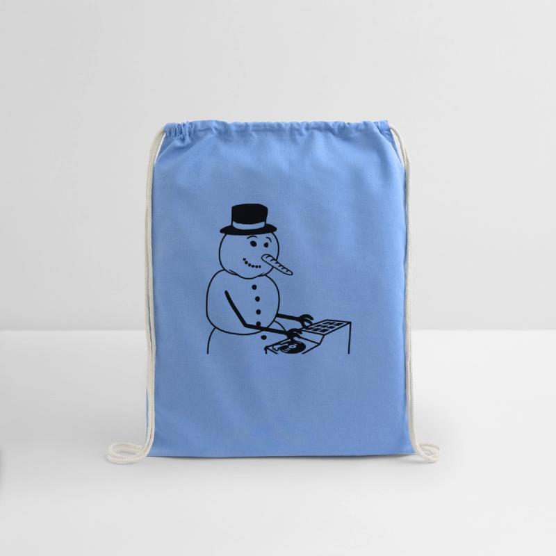 Winter DJ Snowman Mixer Mixing Console Music Party