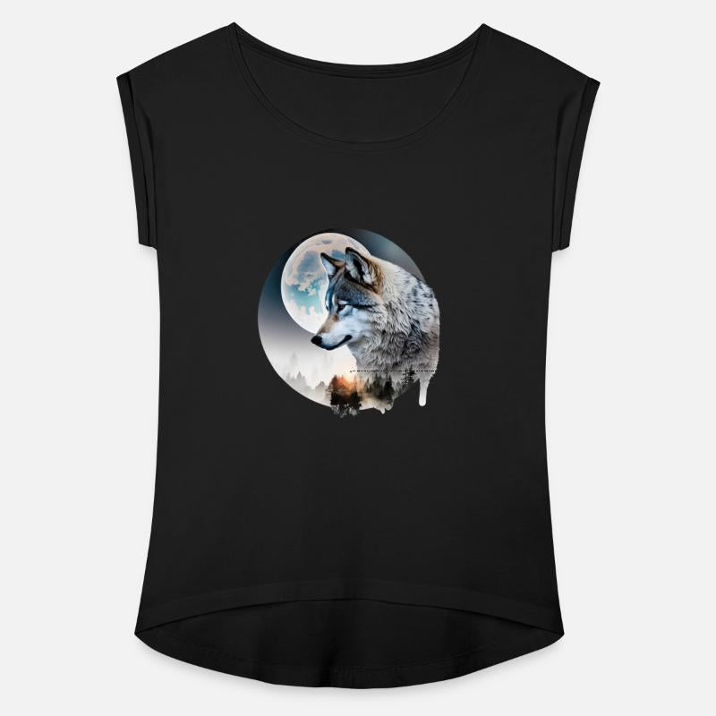 Wolf Moonlight Forest Wild Werewolf Watercolor 3