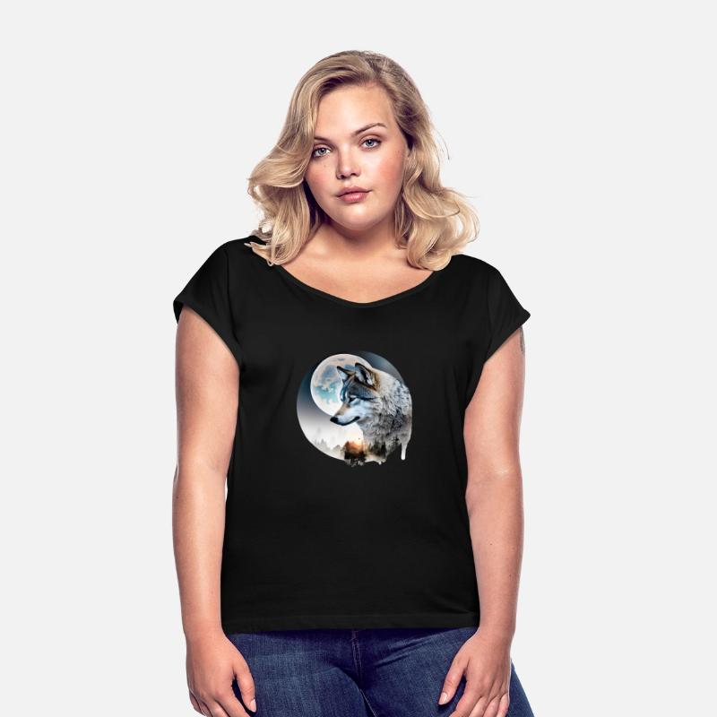 Wolf Moonlight Forest Wild Werewolf Watercolor 3