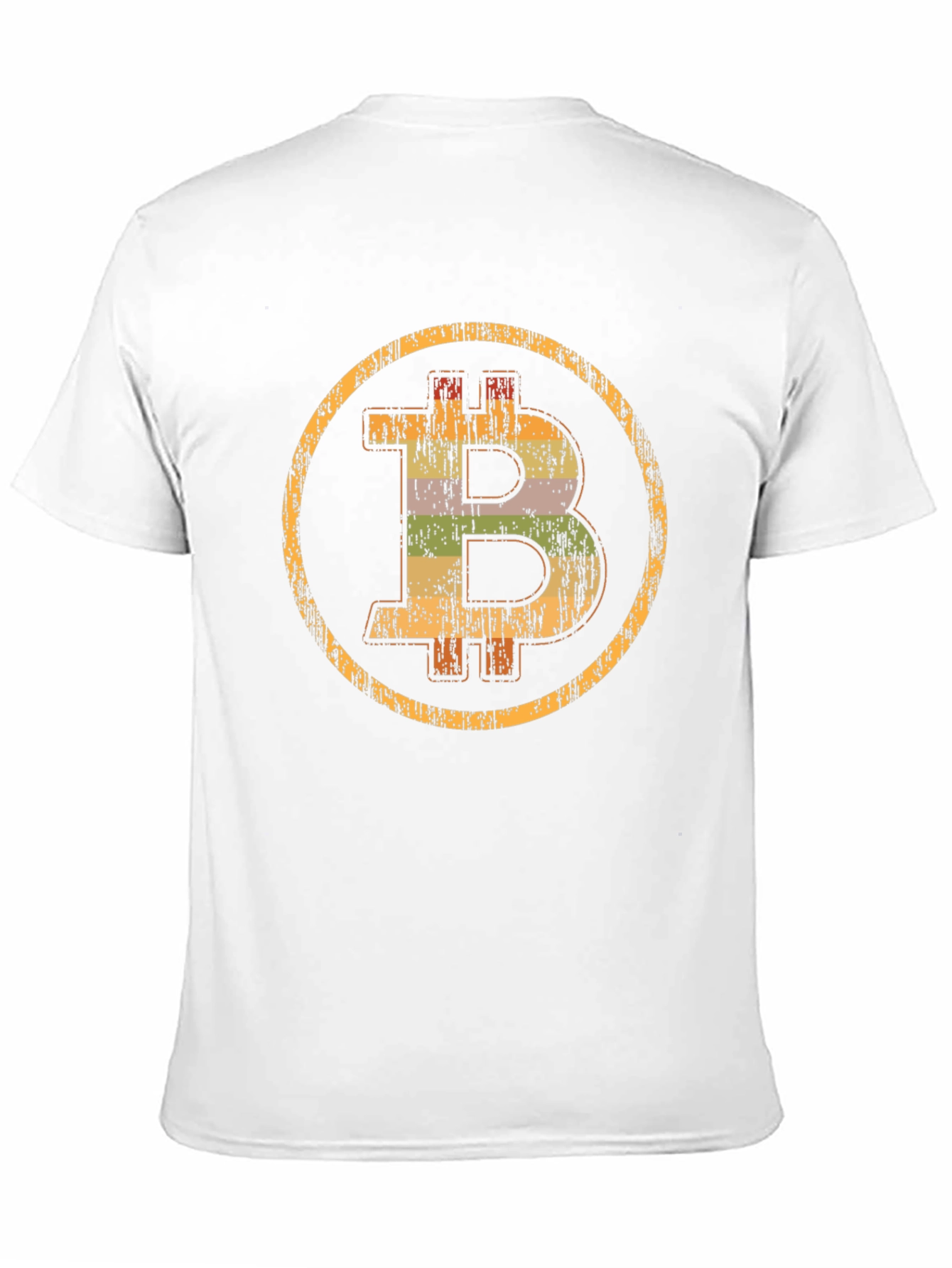 Bitcoin Distressed Graphic Tee - Crypto Currency Shirt