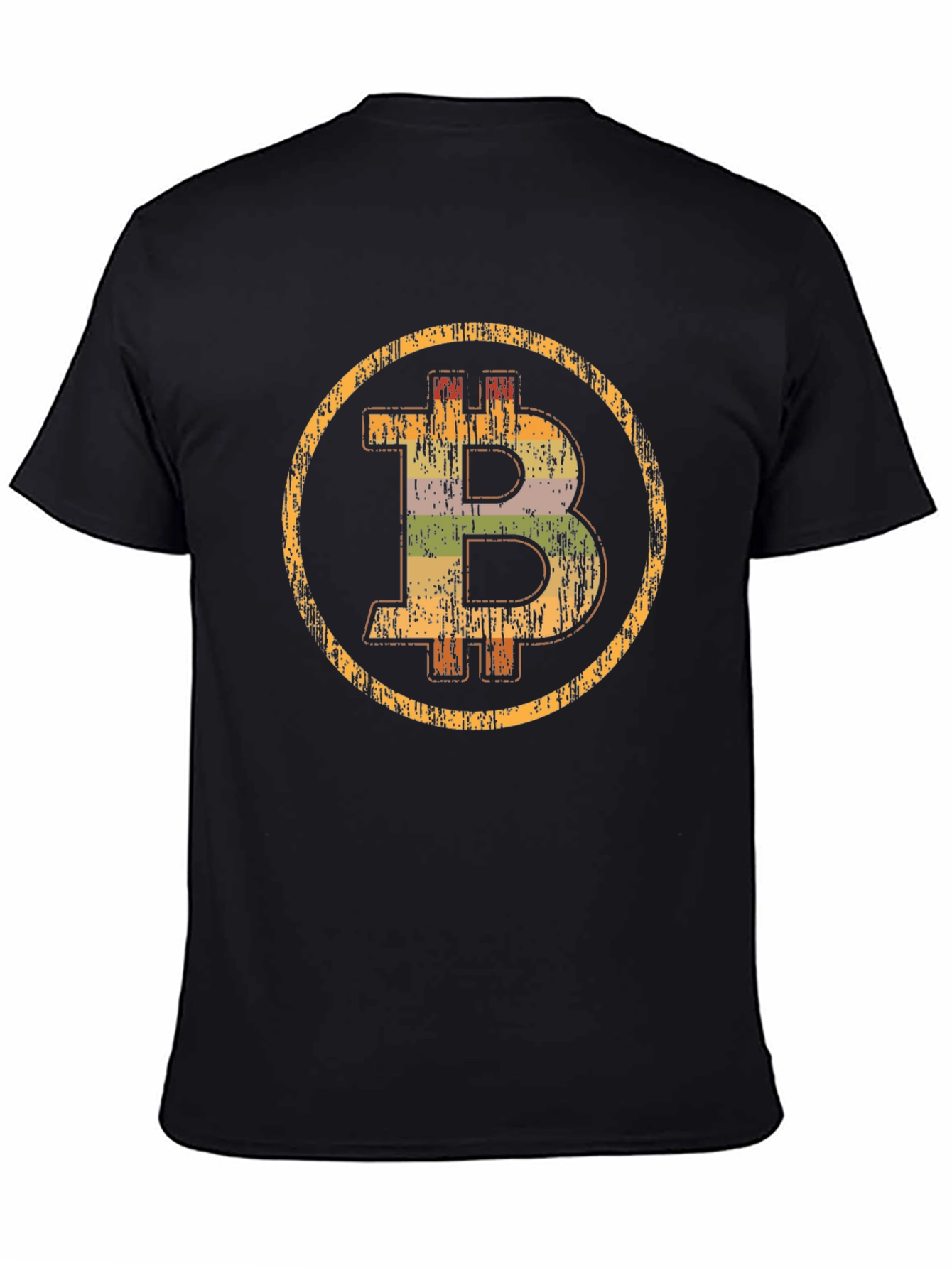 Bitcoin Distressed Graphic Tee - Crypto Currency Shirt