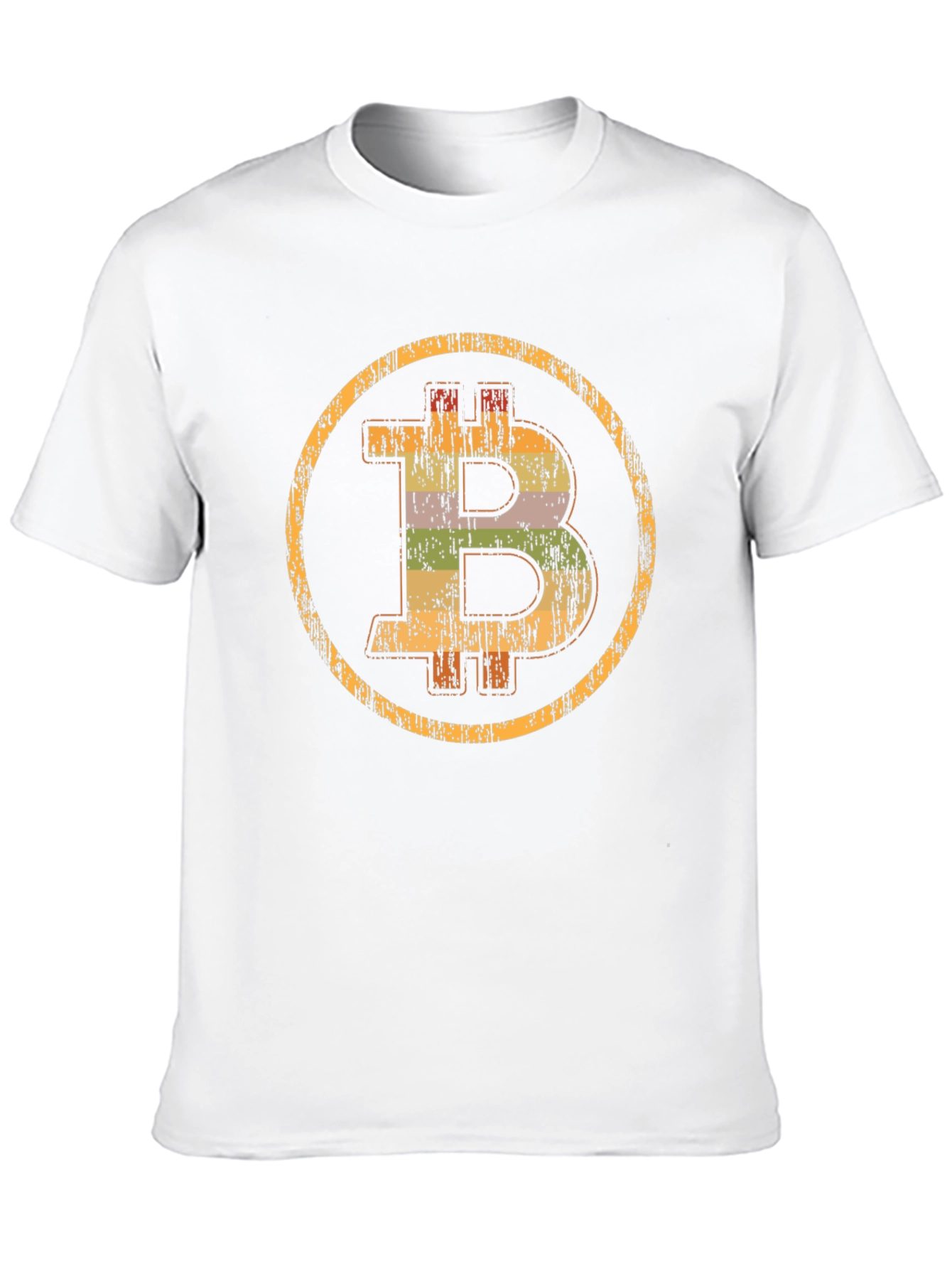 Bitcoin Distressed Graphic Tee - Crypto Currency Shirt