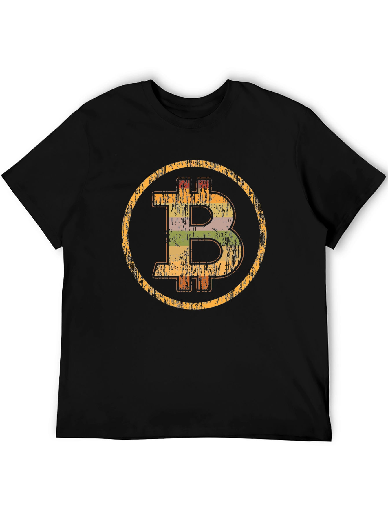 Bitcoin Distressed Graphic Tee - Crypto Currency Shirt