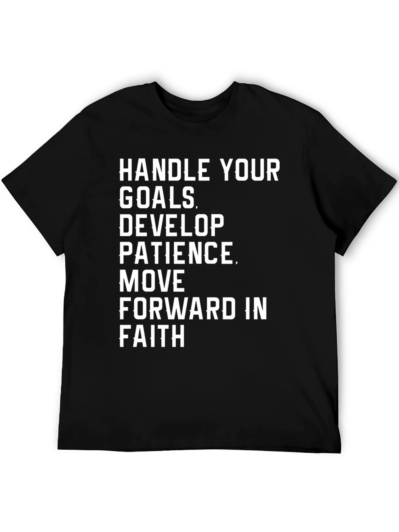 Motivational Graphic T-Shirt - Handle Your Goals