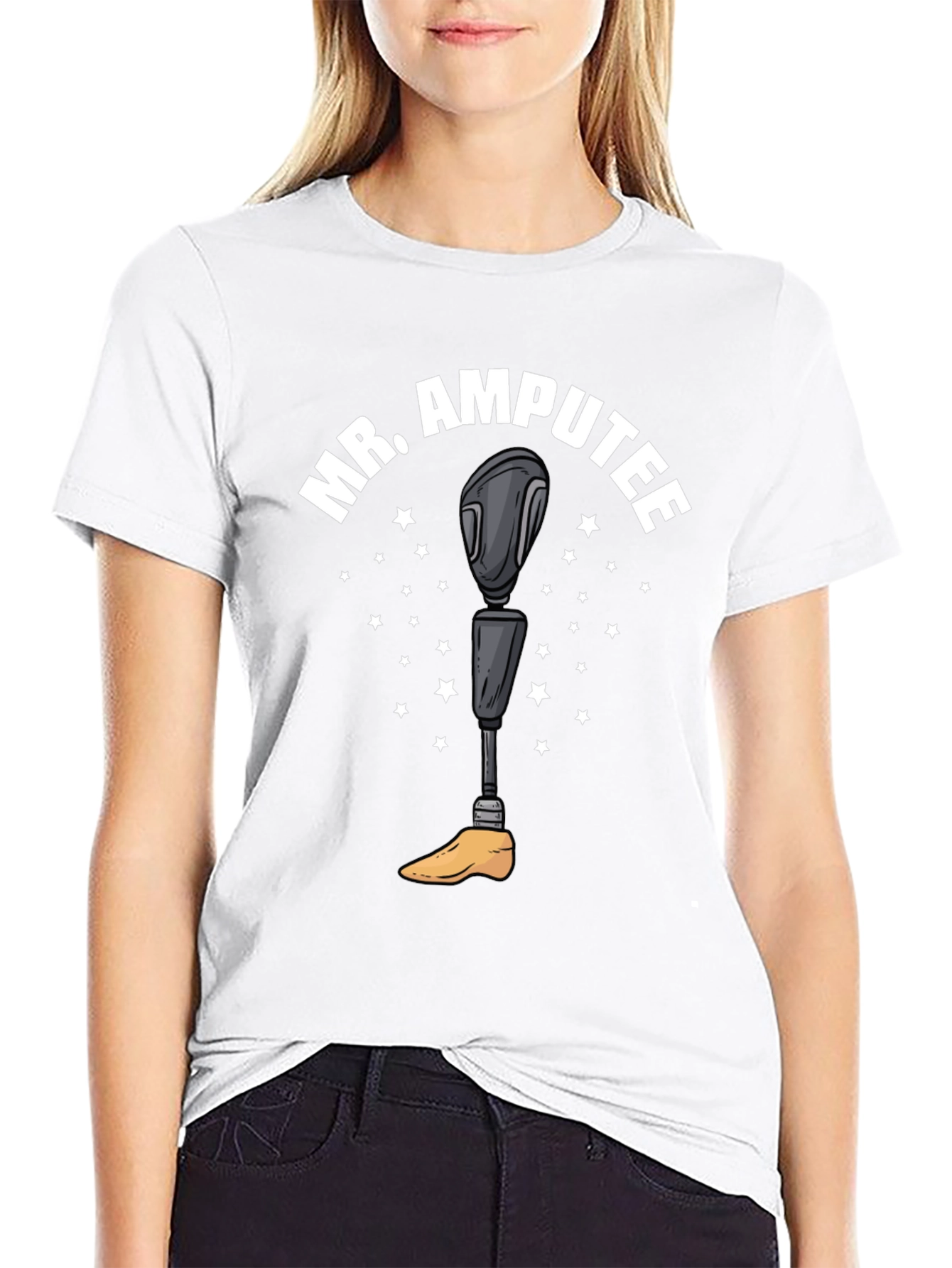 Mr. Amputee Graphic T-Shirt - Black