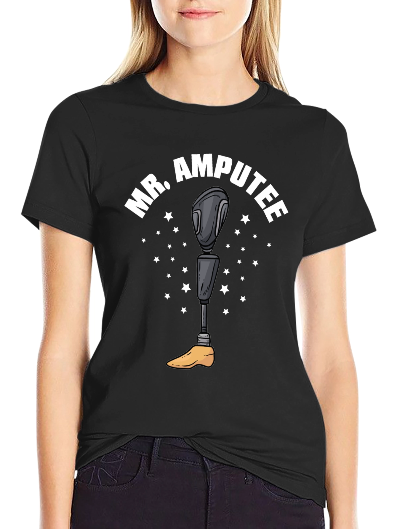 Mr. Amputee Graphic T-Shirt - Black
