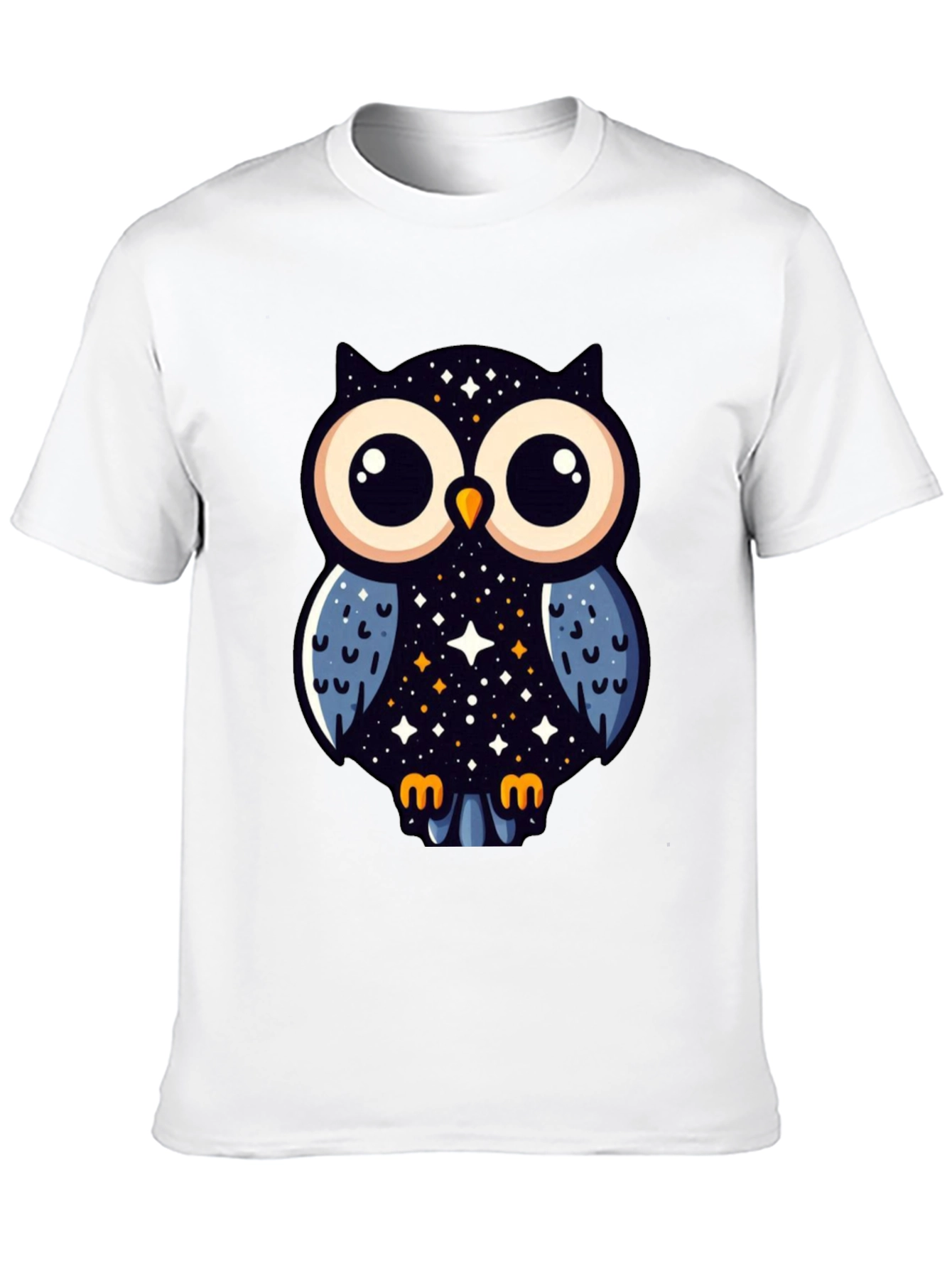 Cosmic Owl Graphic Tee - Mens Black T-Shirt
