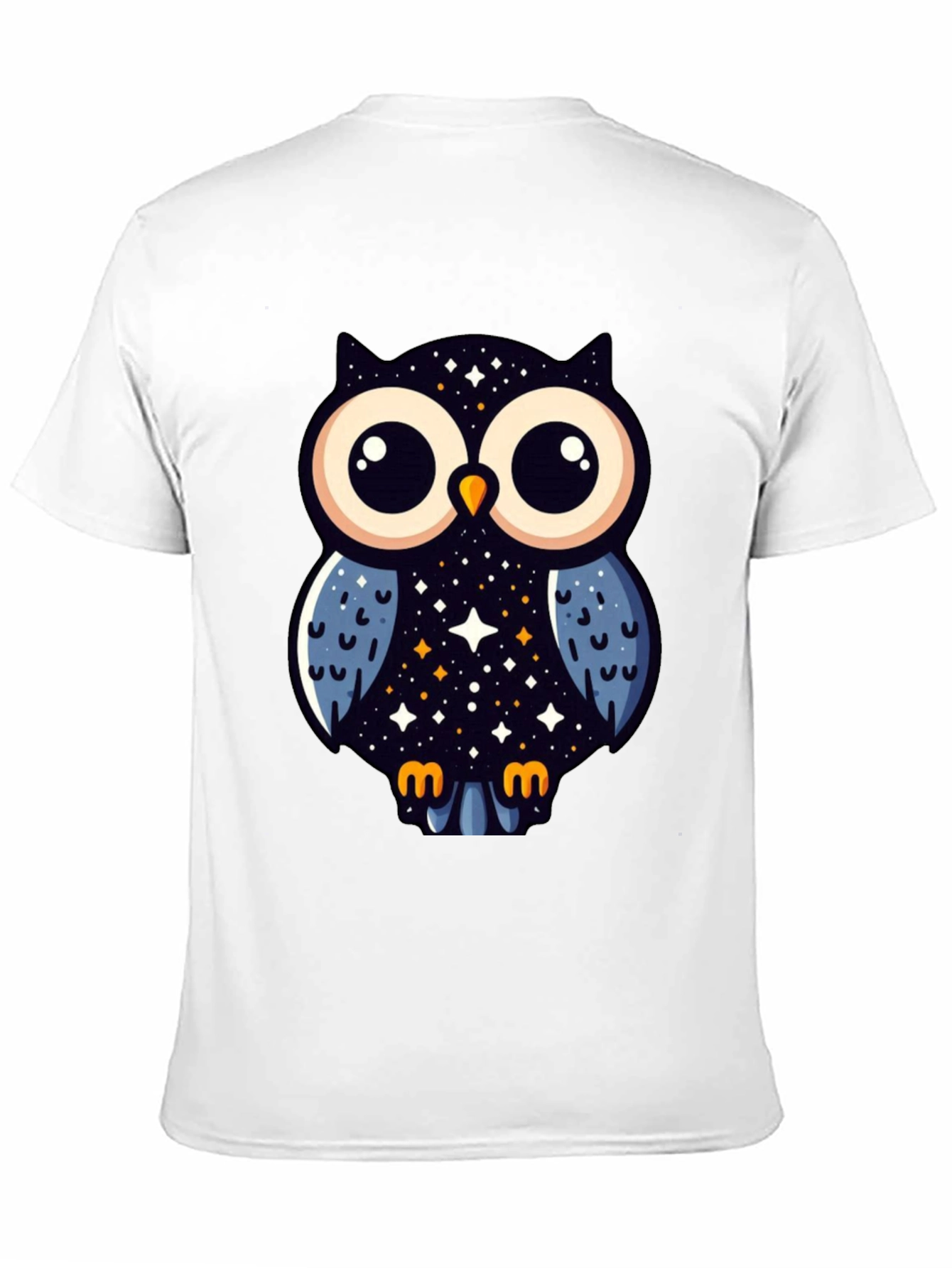 Cosmic Owl Graphic Tee - Mens Black T-Shirt