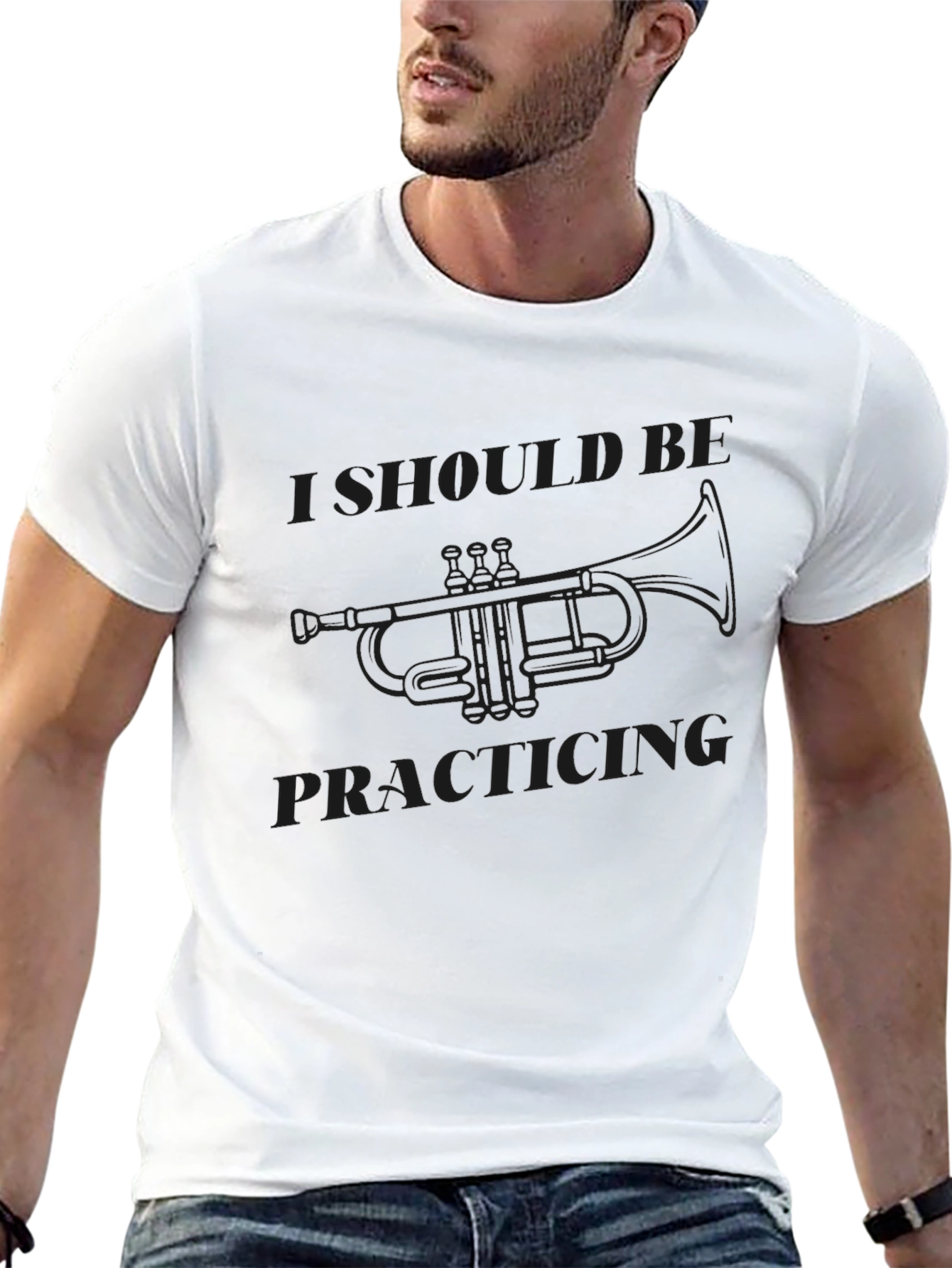 I Should Be Practicing Black T-Shirt
