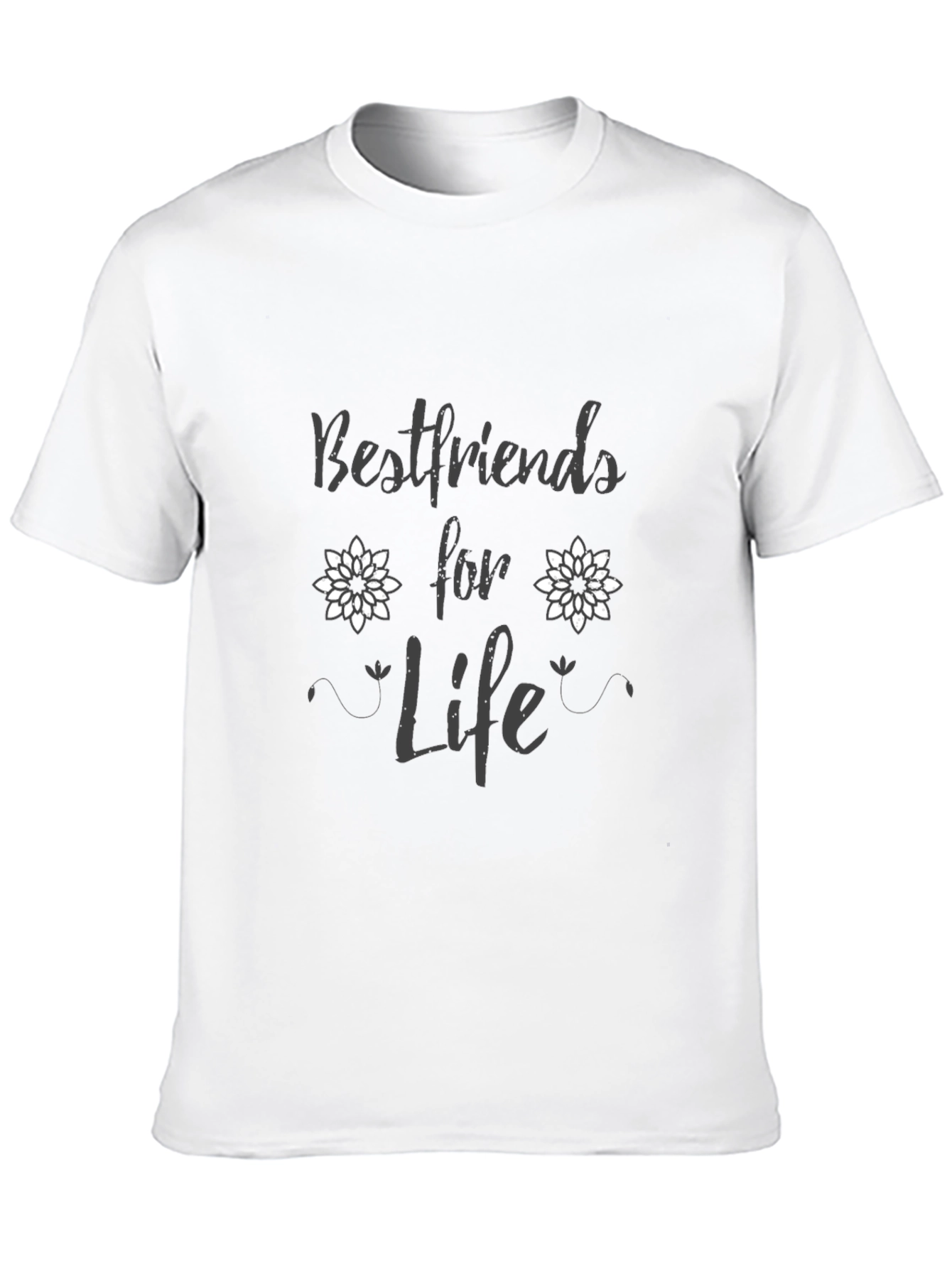 Bestfriends for Life Black Graphic Tee