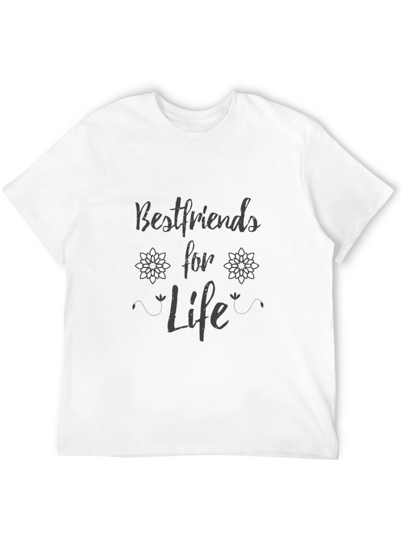 Bestfriends for Life Black Graphic Tee