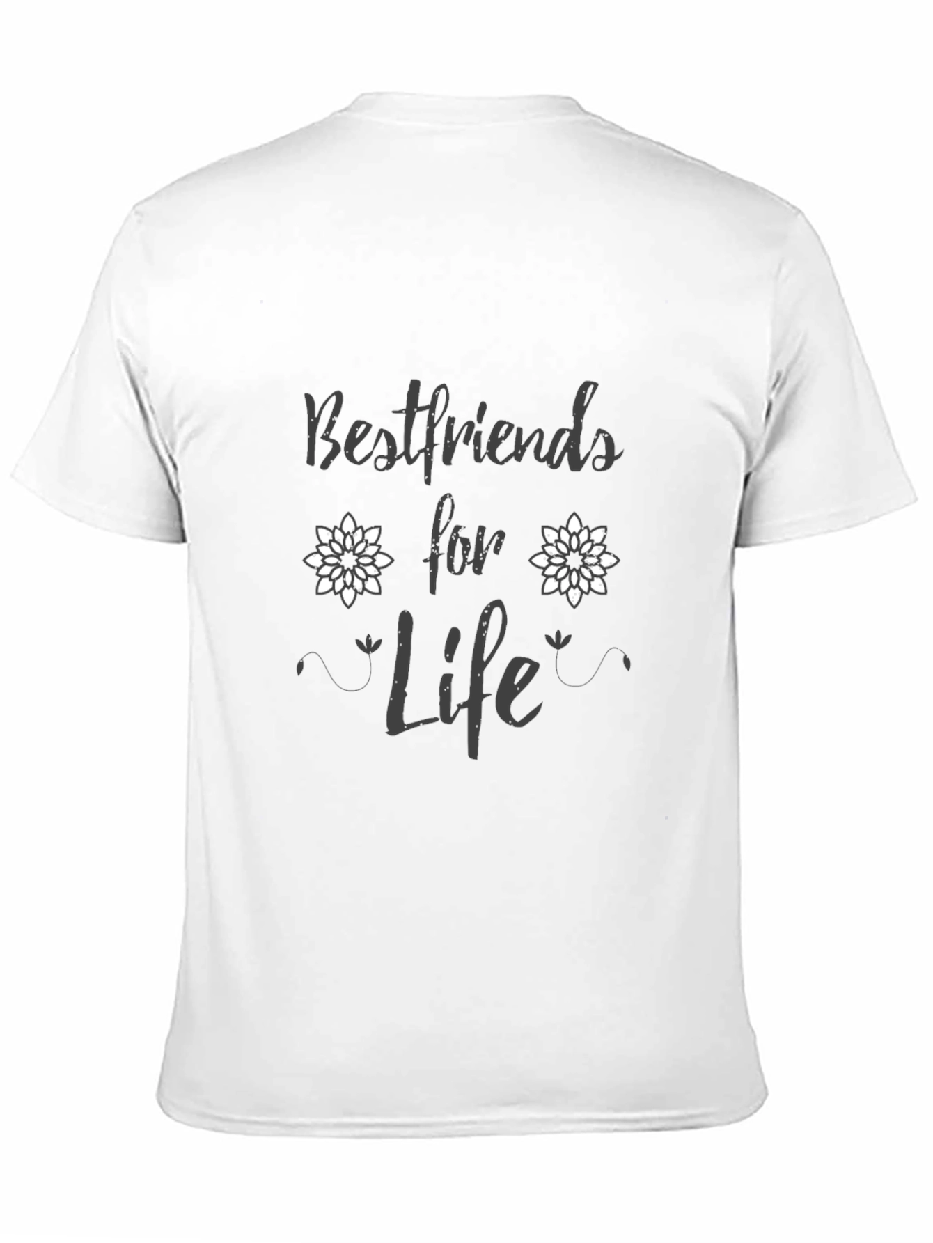 Bestfriends for Life Black Graphic Tee