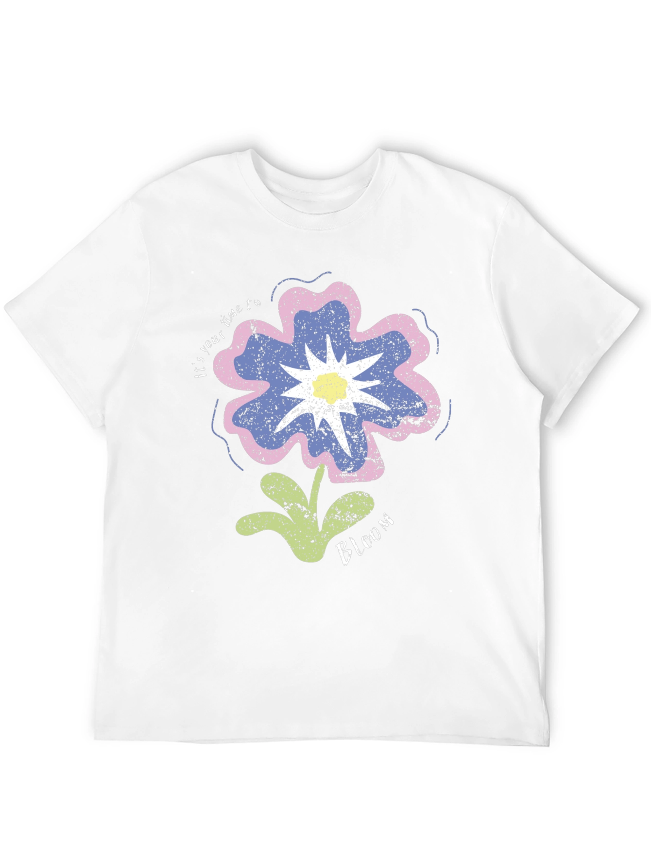 Bloom Graphic Tee - Black Cotton T-Shirt