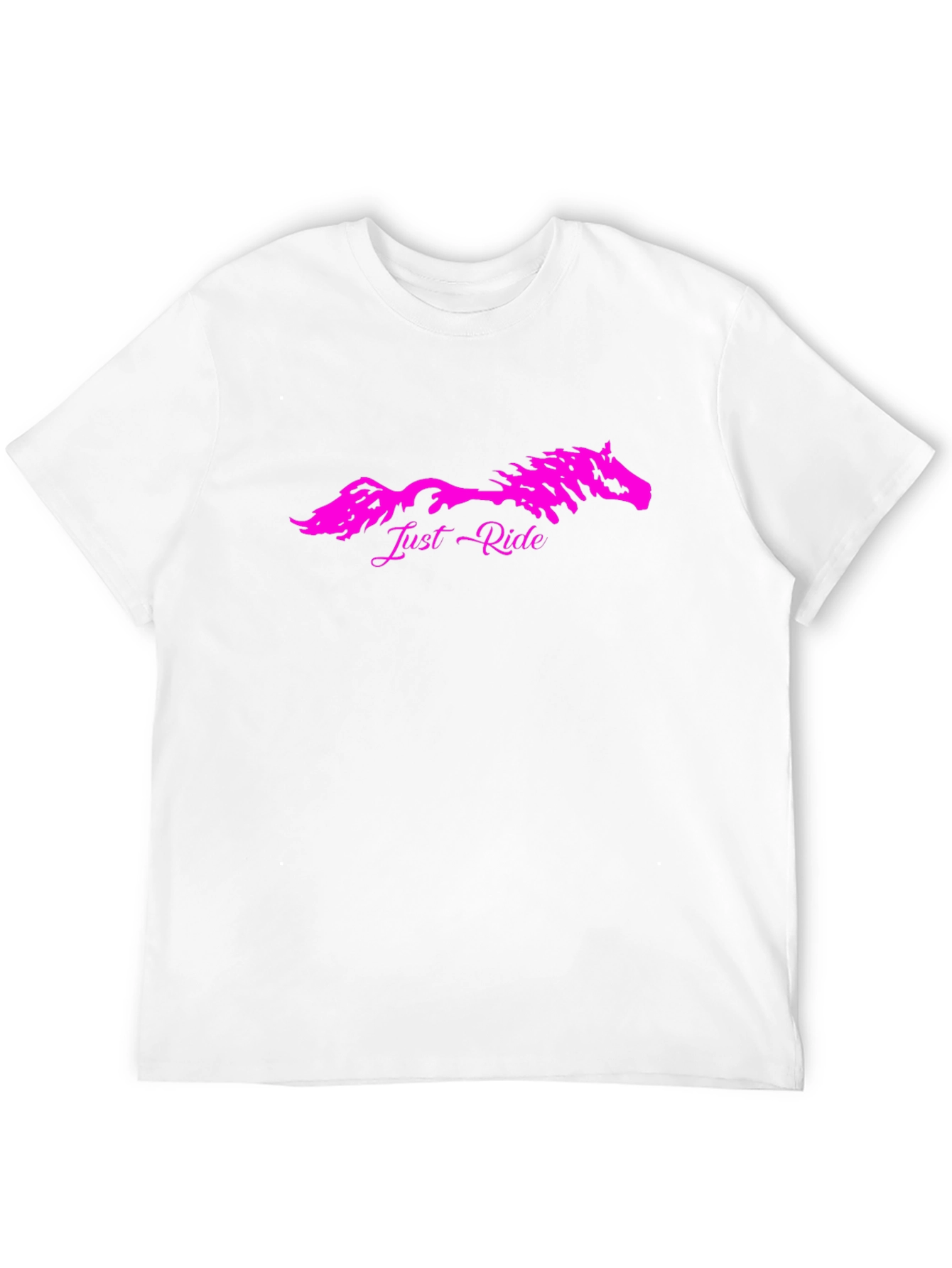 Just Ride Horse Graphic T-Shirt - Black