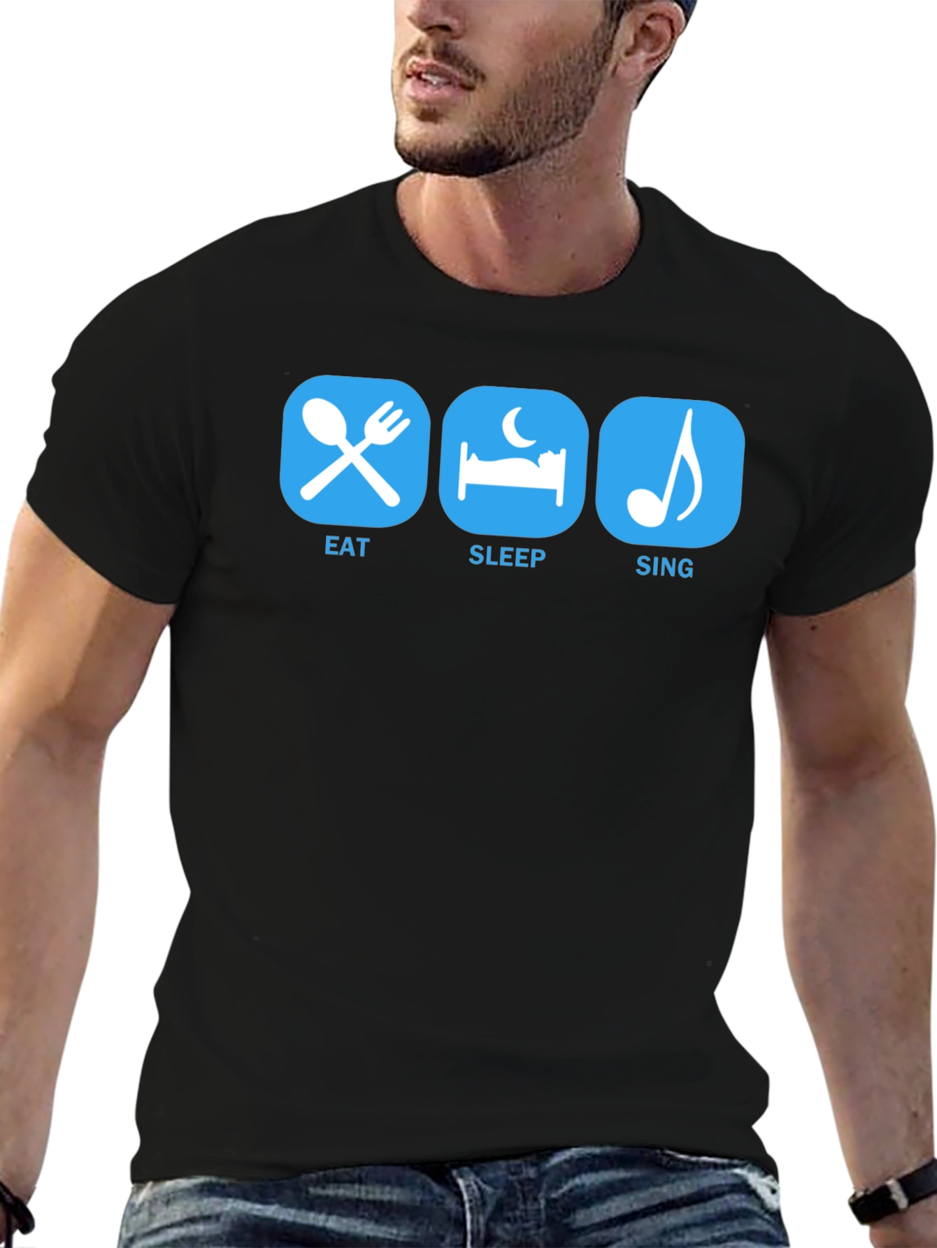 Eat Sleep Sing T-Shirt - Musicians Life