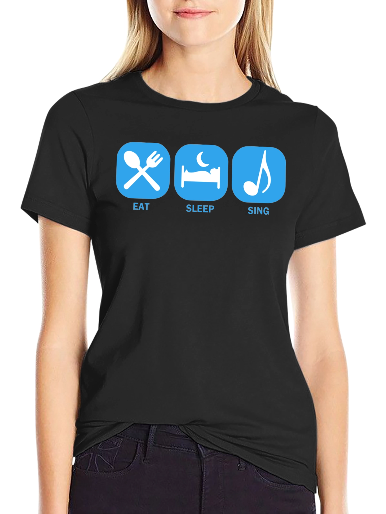 Eat Sleep Sing T-Shirt - Musicians Life