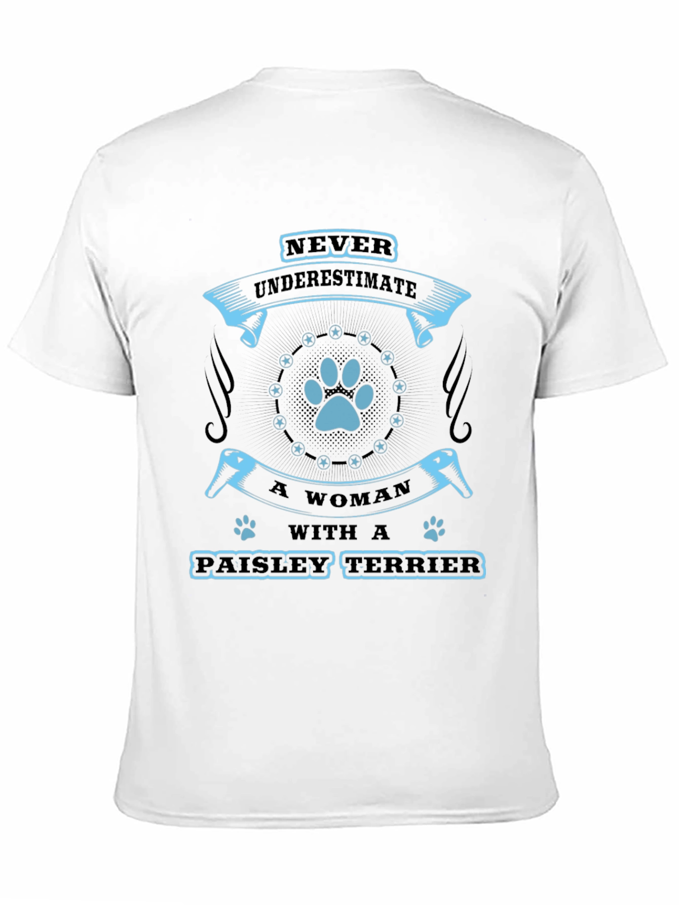 Paisley Terrier Womans T-Shirt
