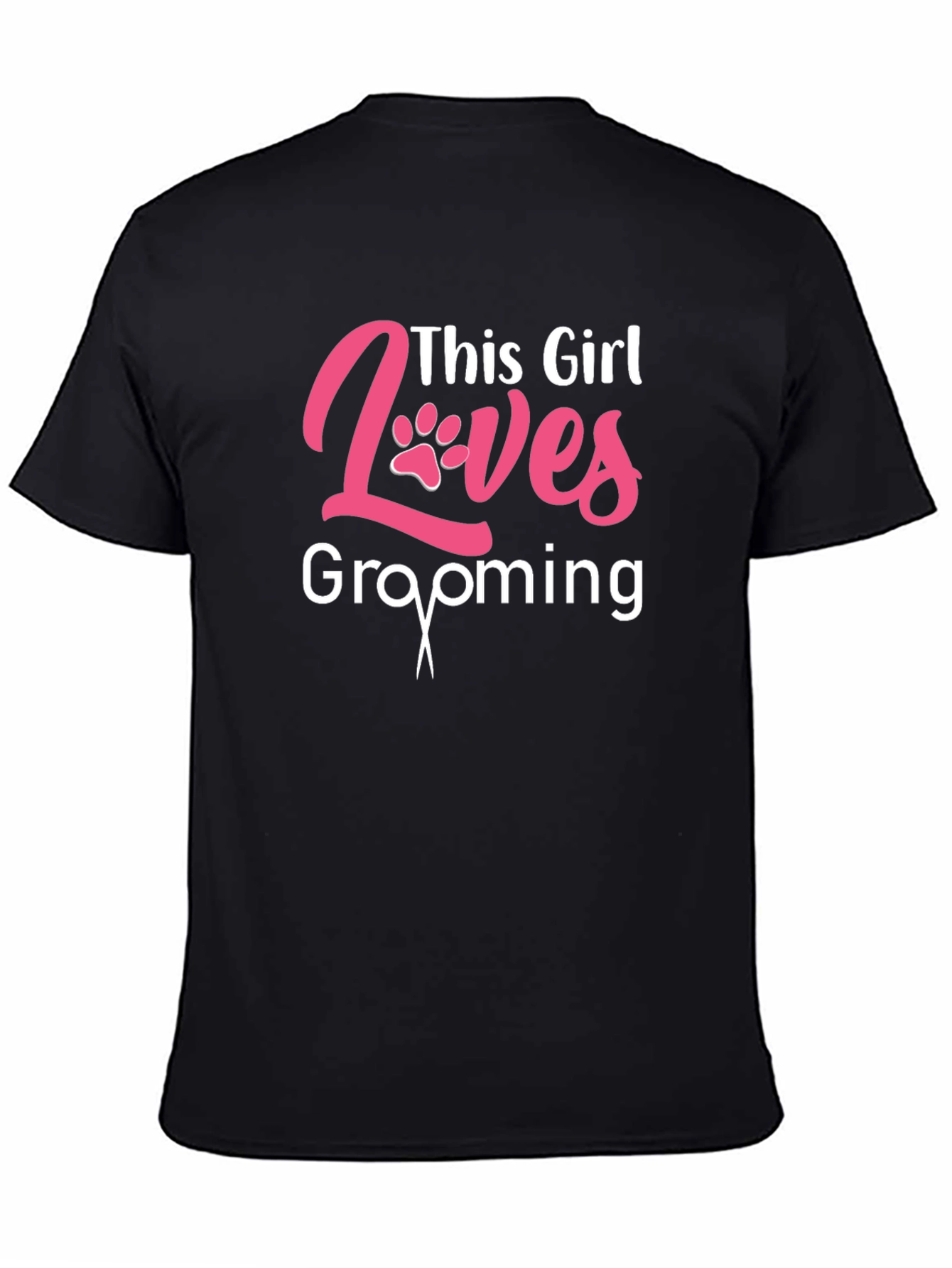 This Girl Loves Grooming Black T-Shirt