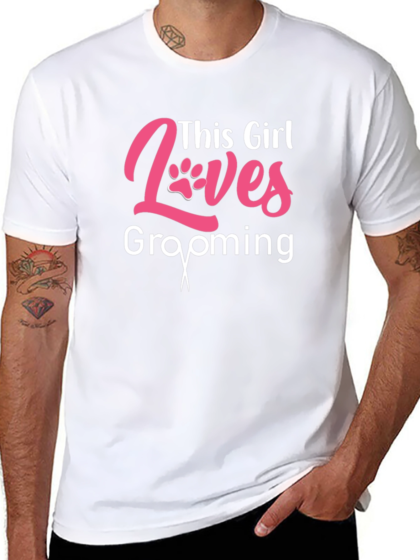 This Girl Loves Grooming Black T-Shirt