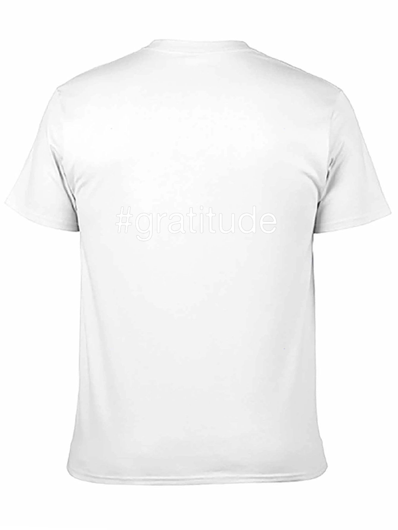 Gratitude T-Shirt - Black Casual Fit