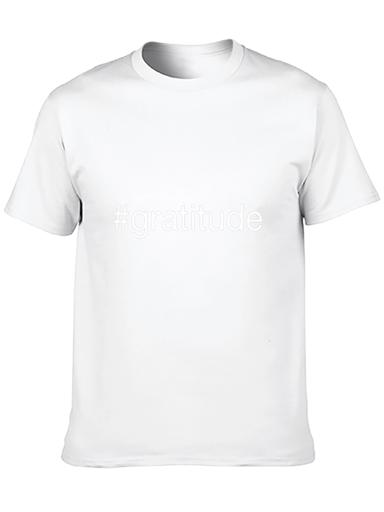 Gratitude T-Shirt - Black Casual Fit
