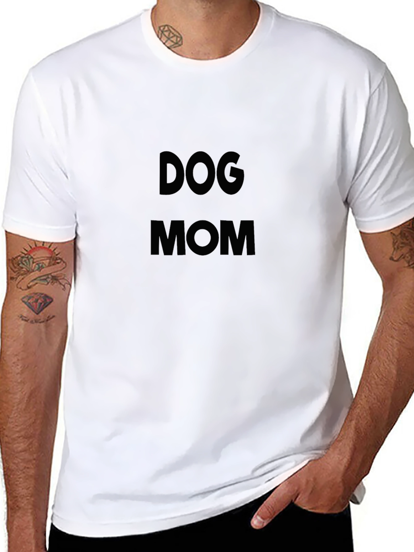 Dog Mom Black Graphic Tee