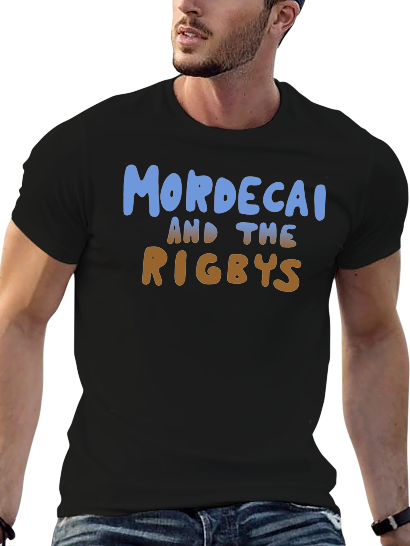 Mordecai and the Rigbys Black T-Shirt