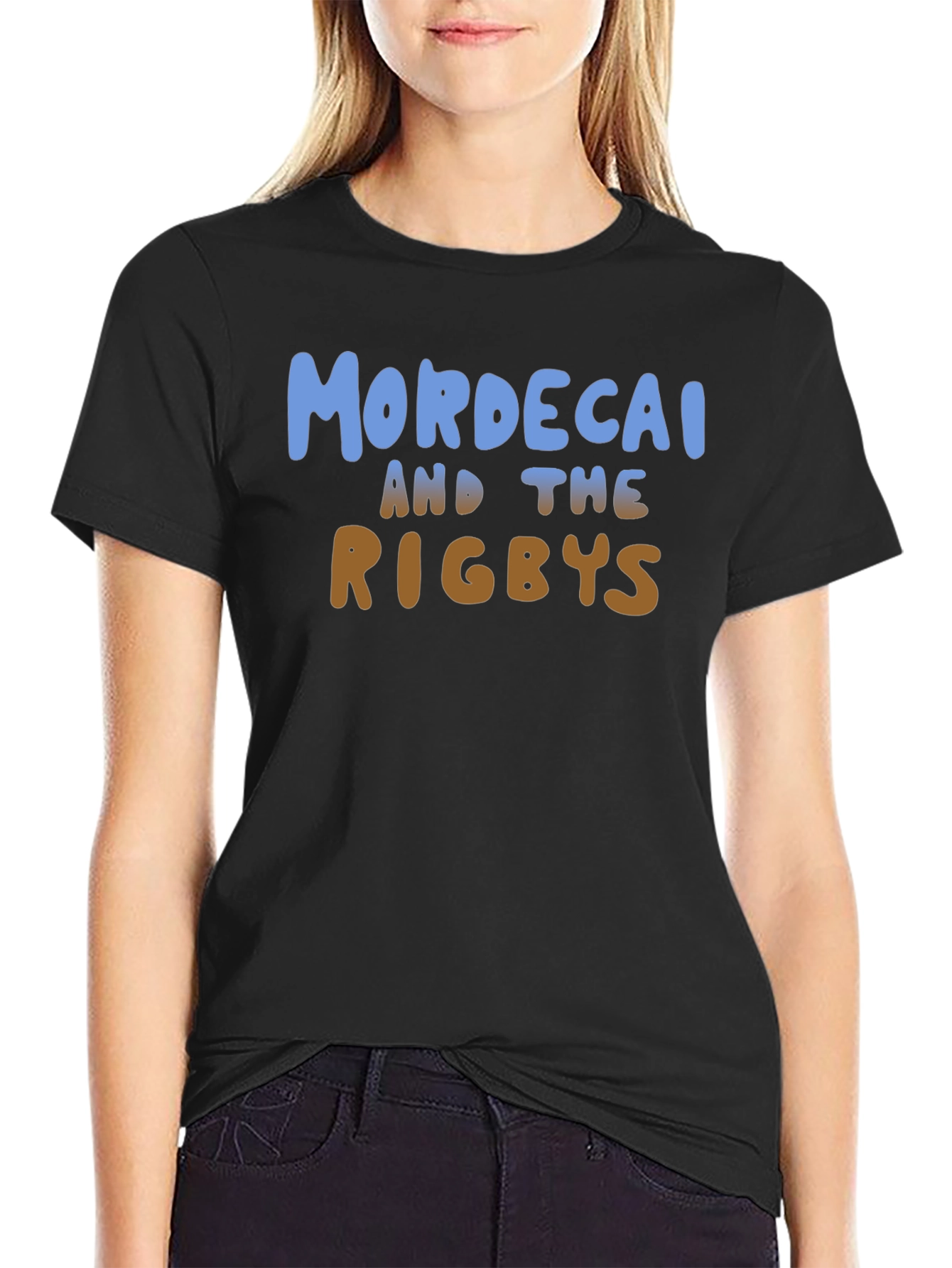Mordecai and the Rigbys Black T-Shirt