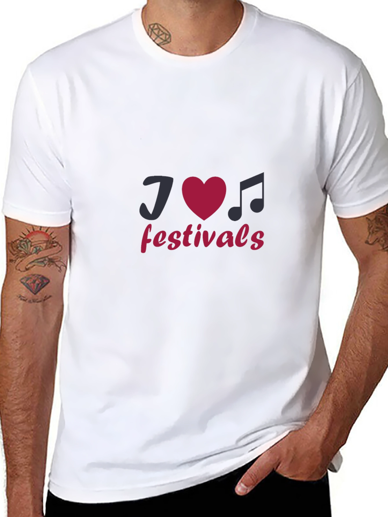 Jazz Festivals Graphic Black T-Shirt