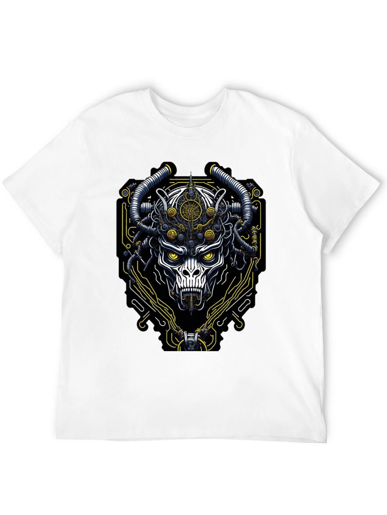 Cyberpunk Skull T-Shirt - Unique Graphic Tee