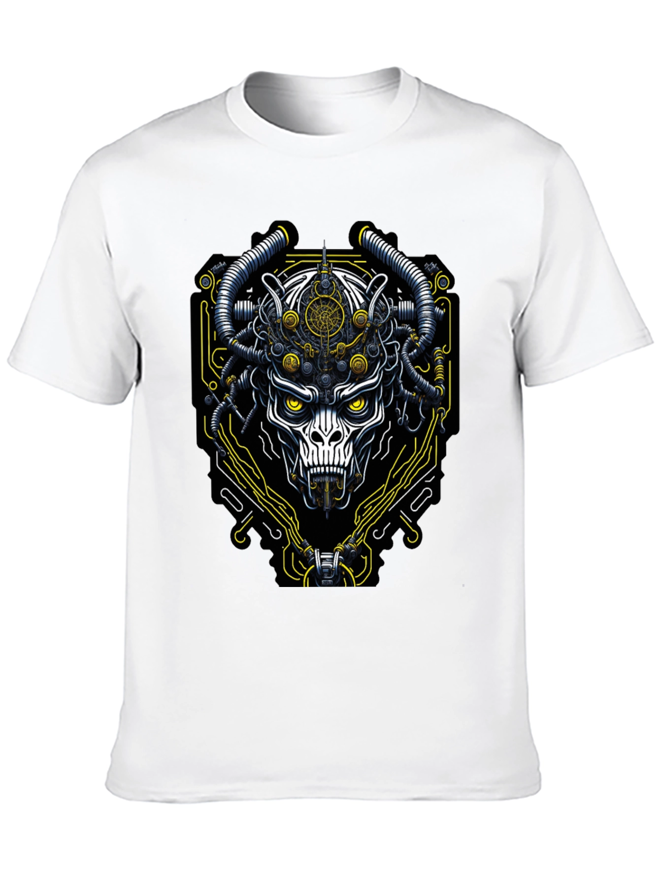 Cyberpunk Skull T-Shirt - Unique Graphic Tee