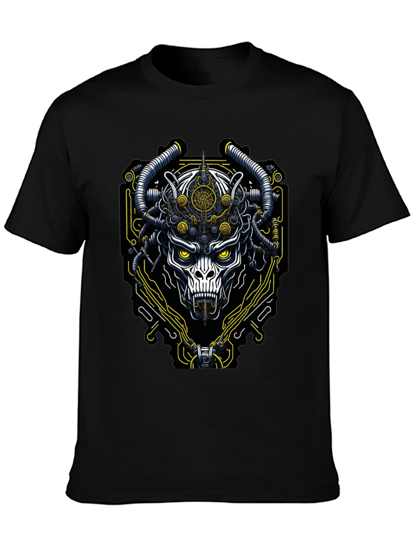 Cyberpunk Skull T-Shirt - Unique Graphic Tee