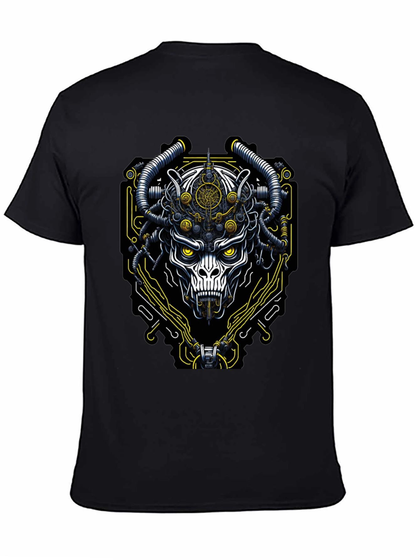 Cyberpunk Skull T-Shirt - Unique Graphic Tee
