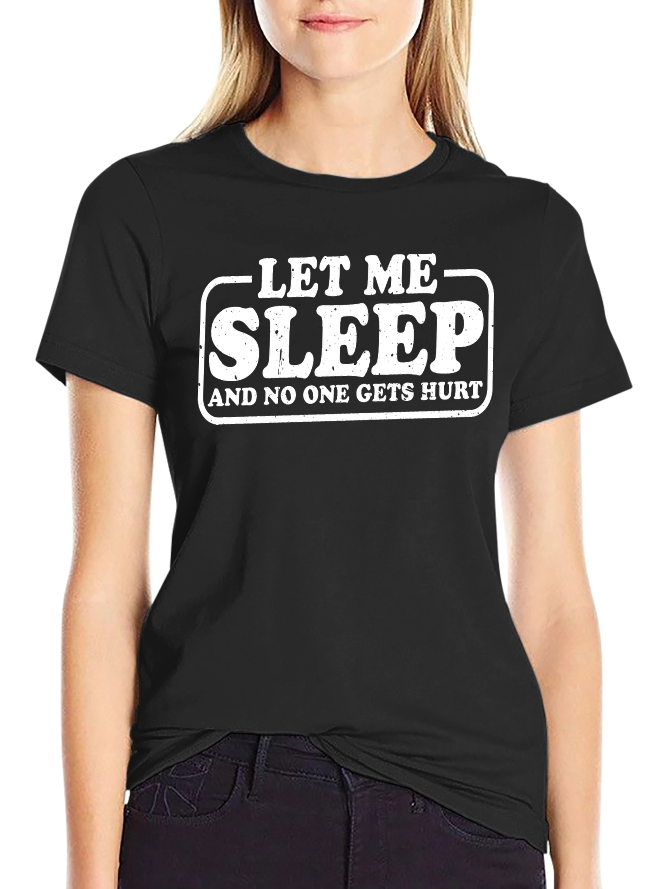 Let Me Sleep Funny Graphic Tee