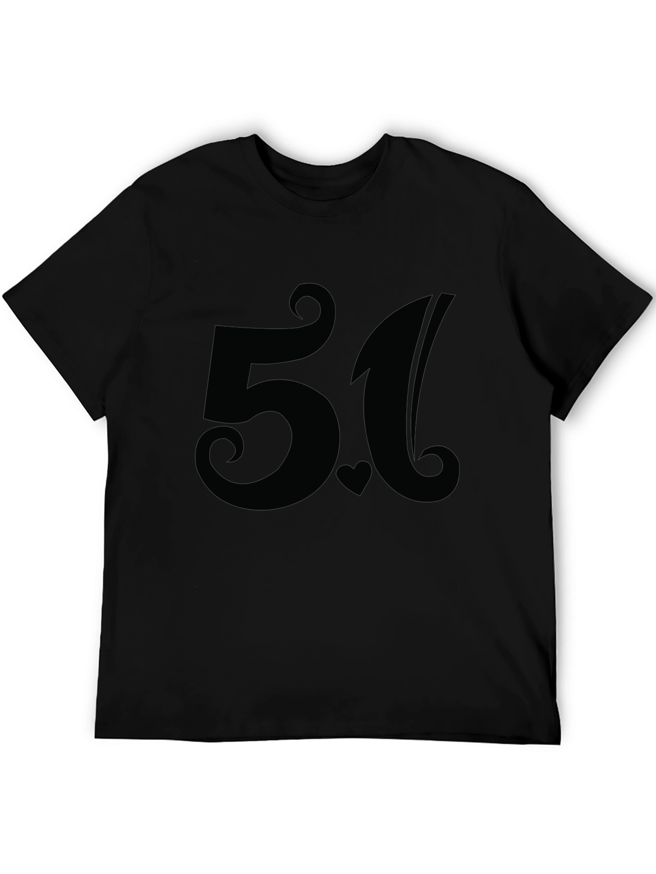 Stylish 5.1 Black Graphic T-Shirt for Casual Wear
