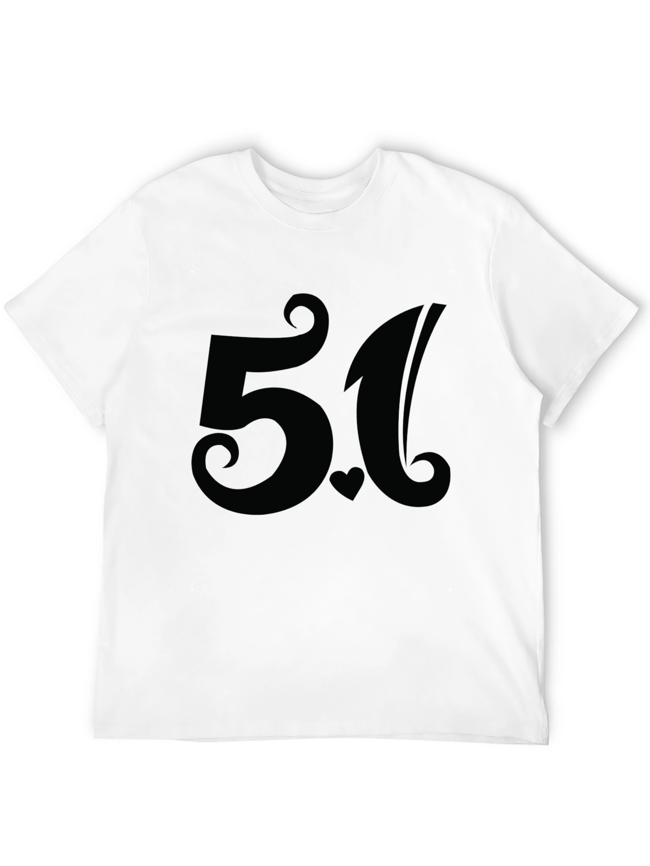 Stylish 5.1 Black Graphic T-Shirt for Casual Wear