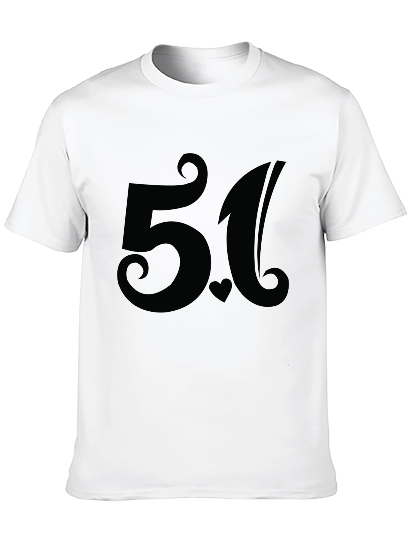 Stylish 5.1 Black Graphic T-Shirt for Casual Wear