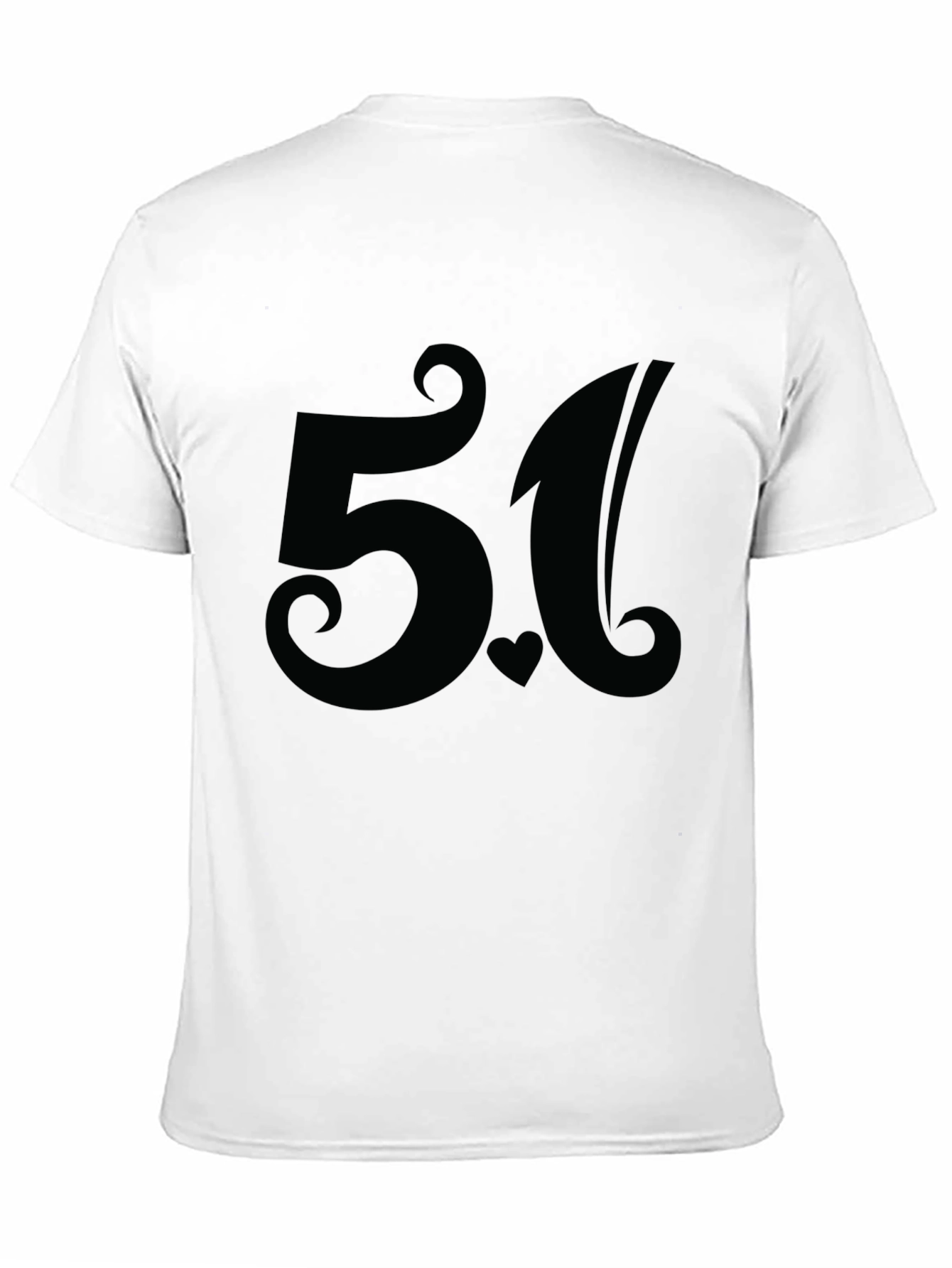 Stylish 5.1 Black Graphic T-Shirt for Casual Wear