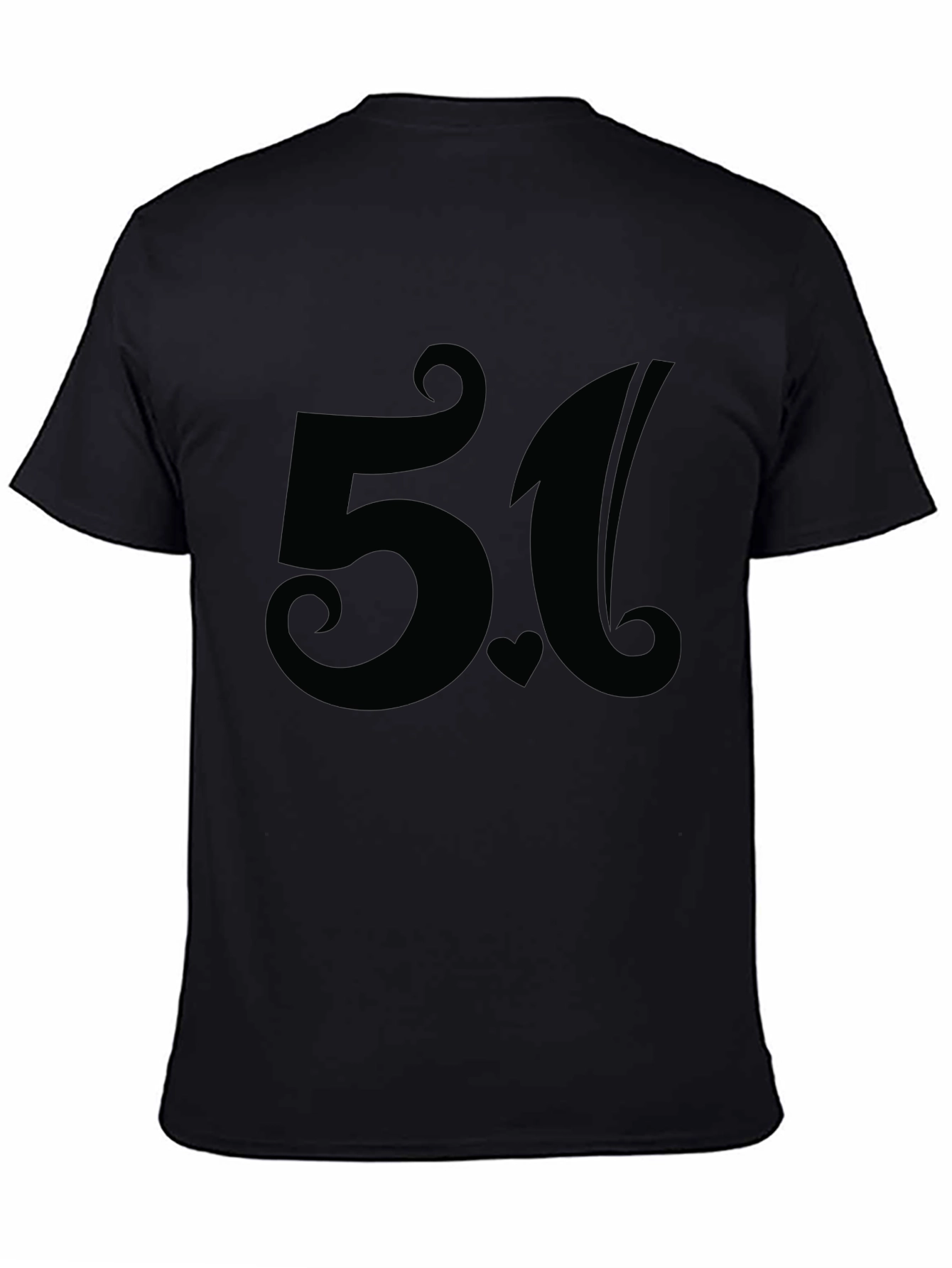 Stylish 5.1 Black Graphic T-Shirt for Casual Wear